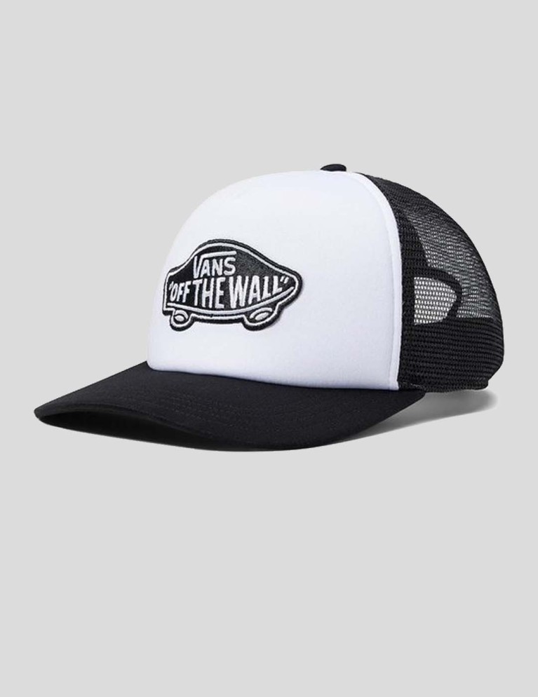 Cappuccio curvato classico VANS nero/bianco